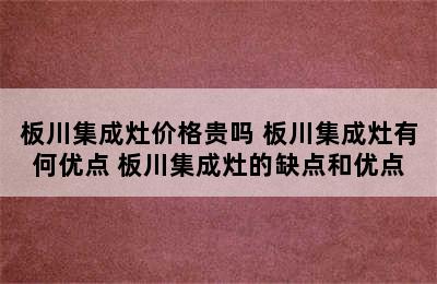 板川集成灶价格贵吗 板川集成灶有何优点 板川集成灶的缺点和优点